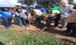 Tain DCE Cut Sod For Construction Of 6 Unit Classroom Block