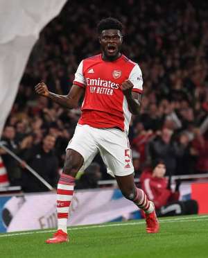 Watch Thomas Partey's first Arsenal goal against Aston Villa Video