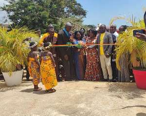 Lydia Alhassan commissions a 6-unit classroom with ICT center for University Staff Village basic school