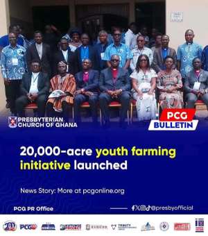 Presbyterian Church Unveils 20,000-Acre Plan to Boost Youth Employment and Food Security