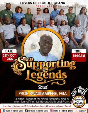 Lovers of Highlife Ghana Honours Prof. Kwasi Ampene for His Contribution to Music and Cultural Preservation