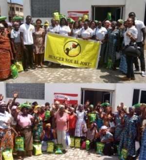 Tobinco Foundation  Hunger Noe Be Joke donates to widows