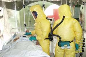 Ebola-isolation room in America but in Africa, the story is different
