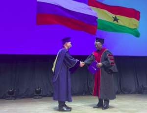 Mahama receives honorary doctorate from Russian university nearly 40 years after postgraduate studies