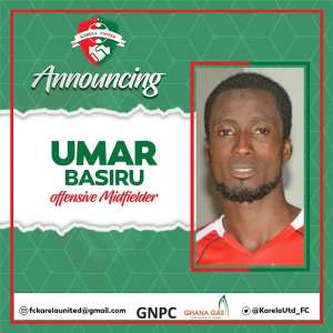 Karela Utd Sign Former Kotoko Midfielder Umar Bashiru