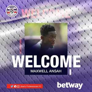 Liberty Professionals sign Defender Maxwell Ansah To Strengthen Squad