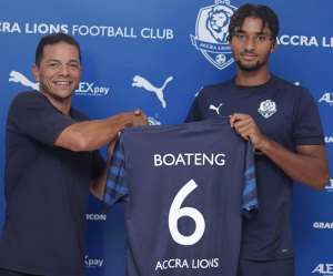 Ambitious Accra Lions sign Oscar Boateng from UK to augment squad