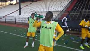 PHOTOS: Medeama's only training session ahead of TP Mazembe cracker