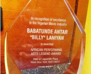Actor, Antar Laniyan Wins Performing Arts Legend Awards