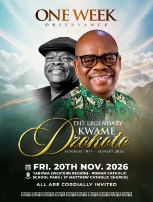 Family Sets November 20 for One-Week Observation of Late Seth Kwame Dzokoto