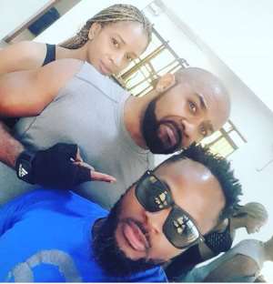Banky W Hits the Gym with his lover Ahead of Their Wedding
