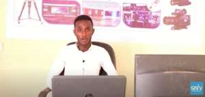 Somali National TV journalist Ahmed Mohamed Shukur was killed in a bomb attack while covering a security operation in Basra on September 30, 2022. Screenshot: SNTVYouTube