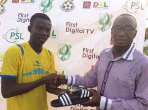 Special award: DOL Man of the Match gets a pair of slippers