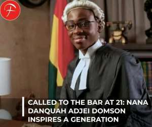 Nana Danquah Adjei Domson Makes Legal History at 21