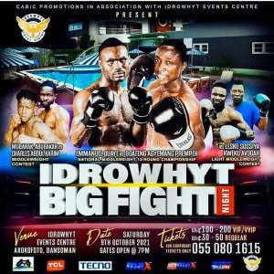 Cabic Promotions Big Fight Night at Ideowhyt Events Center on October 9