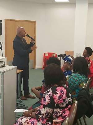 Spoken Word Artiste Rhyme Sonny Performs At Women At The Well Organization In UK