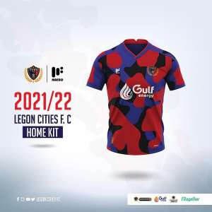 GPL: Legon Cities release home and away kits for 2021/22 campaign