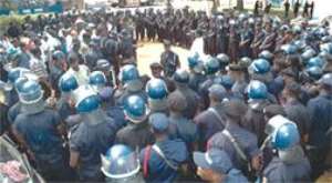 Policemen On Security Duties At Anloga