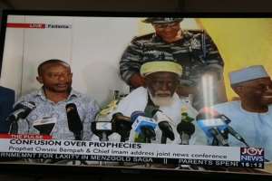 Owusu Bempah Thanks Chief Imam for Maintaining Peace