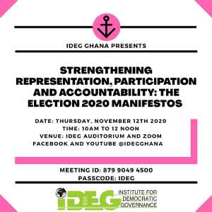 IDEG To Provide A Platform For Women, Youth, Traditional Leaders And Persons With Disabilities