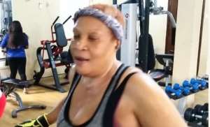 55 Year Old Nollywood actress, Ngozi Nwosu Hits the Gym to Keep Fit