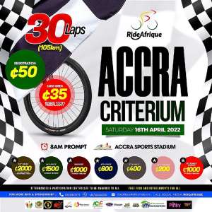 2nd Edition of RideAfrique Accra Criterium fixed for April
