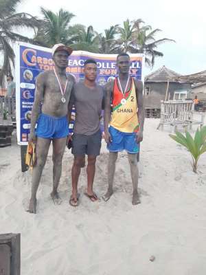 Abeiku Jackson Supports Carboo Beach Volleyball Tournament