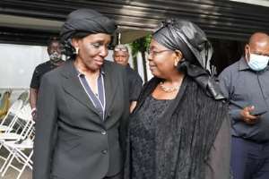 In less than 7 days  Nana Konadu Agyeman Rawlings continue to mourn her husband and politicking ahead of December 7