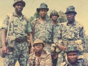 Besigye L and his comrades during the bush war