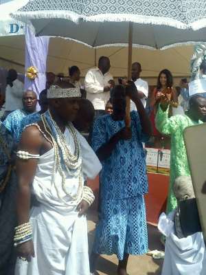 Chiefs And Elders Of Yilo-Krobo Outdoors New Konor...He Is Nene Oklepeme Nuer Anobaah Sasraku II