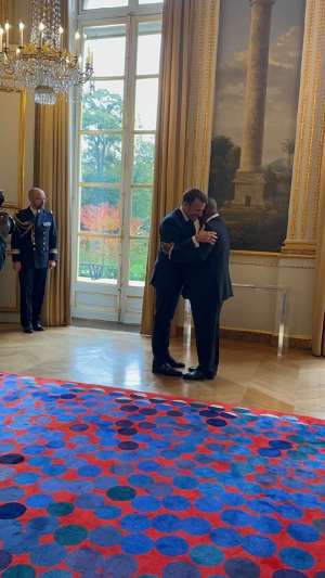 President Macron honours Akufo-Addo with “Grand Officier de la Lgion d’Honneur”