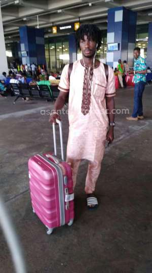 Sogne Yacouba Arrive In Ghana Ahead Of Asante Kotoko's Africa Campaign