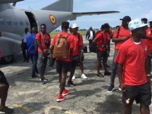 2021 AFCON Qualifiers: Black Stars Arrives In Sao Tome Ahead Of Monday Encounter VIDEO