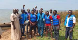 East Gonja: US based Ghanaians donate 60 life jackets to canoe operators in two communities