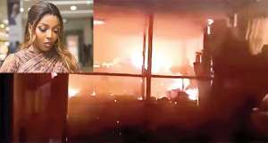 Fire razes Yvonne Okoro’s East Legon house