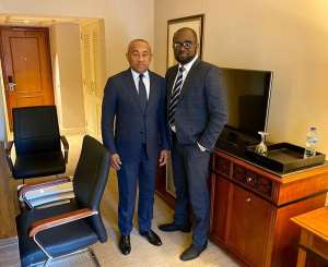 GFA Boss Meets CAF President Ahmad Ahmad; Assures Him Of Support