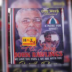 Video NDC Supporters Defy Rawlings Family's Order, Organise One-week Observation