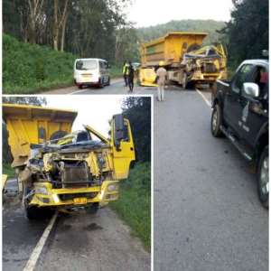 Tarkwa: Driver Hurt In Accident At Miawani
