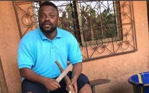 Comic Actor, Ime Bishop Breaks Internet with his Cassava Skills