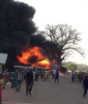 Fire Guts Filling Station, Spread To Houses In Tolon