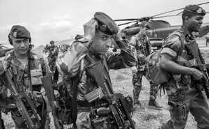 Belgian paratroopers in Congo