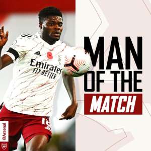 Thomas Partey Wins Man of The Match Award Against Manchester United