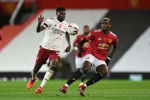 Thomas Partey impressed as Arsenal sealed a 1-0 victory over Manchester United AP