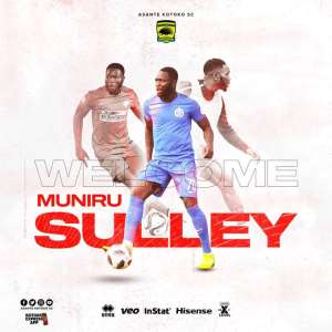 Ghana Premier League: Asante Kotoko Announce Sulley Munuri Signing
