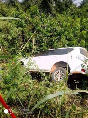 NPP Sefwi Akontombra MP involve in car crash