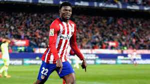 CL: Thomas Partey Stars As Right Back As Atletico Madrid Edge AS Roma At Home