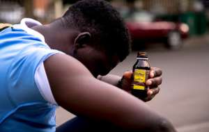 A victim of tramadol and codeine syrup abuse in Africa