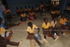 Bolga: Pupils Of Sokabiisi Sit On Bare Floor To Study