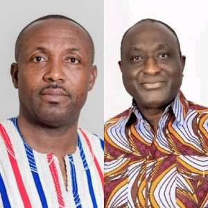 John Boadu left and Alan Kyerematen