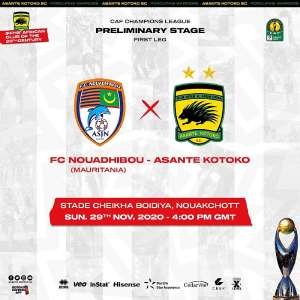 CAF CL: Kotoko Announce New Date, Kickoff Time For Tie Against FC Nouadhibou